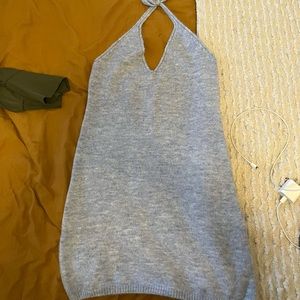 Princess Polly blue halter dress